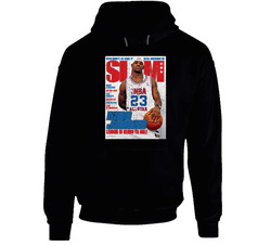 Slam Magazine Issue 71 Lebron James Popular Basketball Magazine Grunge Look Hoodie Slam Magazine Issue 71 Lebron James Popular Basketball Magazine Grunge Look Hoodie