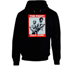 Hagler Vs Hearns The Fight Retro Boxing Fighter Fan Hoodie