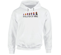 Evolution Of Mario Video Game Hoodie Evolution Of Mario Video Game Hoodie