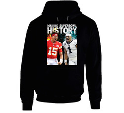 Jalen Hurts Patrick Mahomes Making History Hoodie Jalen Hurts Patrick Mahomes Making History Hoodie