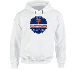 New York Metropolitans Patch Logo Hoodie