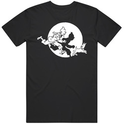 Tintin Retro Cartoon T Shirt Tintin Retro Cartoon T Shirt