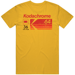 Retro Grunge Kodachrome 64 Logo Worn Vintage Look T Shirt Retro Grunge Kodachrome 64 Logo Worn Vintage Look T Shirt