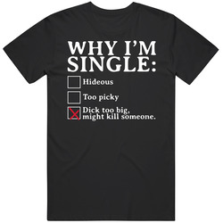 Why I'm Single Funny Checklist Male Men's Gift T Shirt Why I'm Single Funny Checklist Male Men's Gift T Shirt
