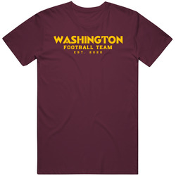 Washington Football Team Est 2020 T Shirt Washington Football Team Est 2020 T Shirt