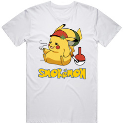 Pikachu Smokemon Weed Smoking Funny Pokemon Parody T Shirt Pikachu Smokemon Weed Smoking Funny Pokemon Parody T Shirt