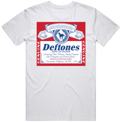 Deftones King Of Bands Alt Rock Beer Label Logo Mashup Parody Music Fan T Shirt