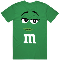 Green M&m Big Face Funny Halloween Costume T Shirt Green M&m Big Face Funny Halloween Costume T Shirt