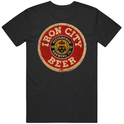 Iron City Beer Pittsburgh Brewing Worn Look T Shirt Iron City Beer Pittsburgh Brewing Worn Look T Shirt