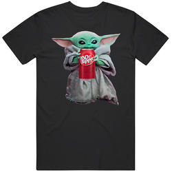 Baby Yoda The Child Mandalorian Dr Pepper Soda Pop Drink T Shirt Baby Yoda The Child Mandalorian Dr Pepper Soda Pop Drink T Shirt