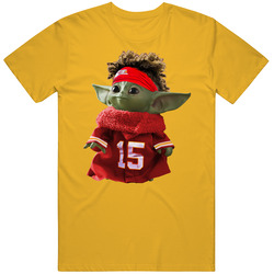Patrick Mahomes Baby Yoda The Child Football T Shirt