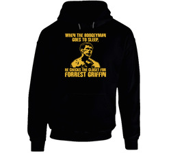 Forrest Griffin Mma Ultimate Fighter Black Hooded Sweatshirt Hoodie