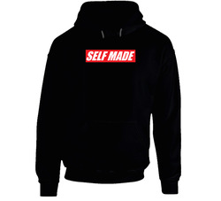 Self Made Blk Black Hooded Sweatshirt Hoodie Self Made Blk Black Hooded Sweatshirt Hoodie