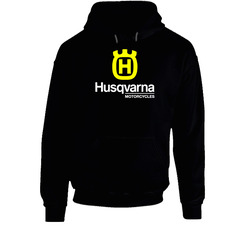 Husqvarna Motorcycles Style Black Hooded Sweatshirt Hoodie Husqvarna Motorcycles Style Black Hooded Sweatshirt Hoodie