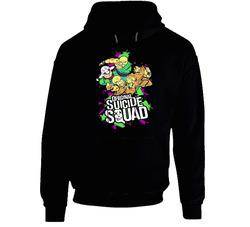 Suicide Squad Dragon Ballz Parody Fan Black Hooded Sweatshirt Hoodie Suicide Squad Dragon Ballz Parody Fan Black Hooded Sweatshirt Hoodie
