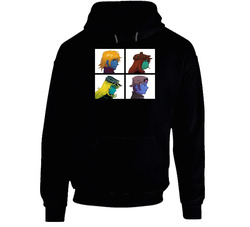 Daft Punk Discovery Album Music Black Hooded Sweatshirt Hoodie