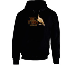 Wild Turkey Bourbon Black Hooded Sweatshirt Hoodie