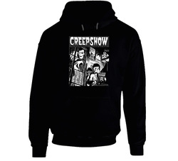 Creepshow Horror On Black Black Hooded Sweatshirt Hoodie Creepshow Horror On Black Black Hooded Sweatshirt Hoodie