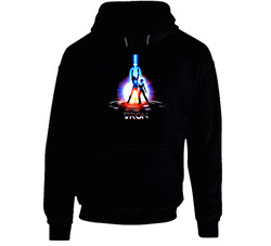 Tron 80s Retro Vintage Black Hooded Sweatshirt Hoodie Tron 80s Retro Vintage Black Hooded Sweatshirt Hoodie