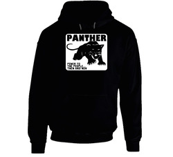 Old Black Panther Logo Black Hooded Sweatshirt Hoodie Old Black Panther Logo Black Hooded Sweatshirt Hoodie