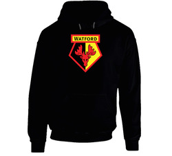 Watford Football Club Fc Sports Pig In Black Hooded Sweatshirt Hoodie Watford Football Club Fc Sports Pig In Black Hooded Sweatshirt Hoodie