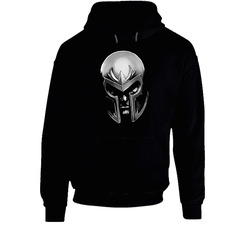 X-men Magneto 300 Spartan Cool Helmet Black Hooded Sweatshirt Hoodie X-men Magneto 300 Spartan Cool Helmet Black Hooded Sweatshirt Hoodie