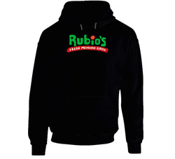 Rubios Logo Popular Mexican Restaurant Food Fan Gift Black Hooded Sweatshirt Hoodie Rubios Logo Popular Mexican Restaurant Food Fan Gift Black Hooded Sweatshirt Hoodie