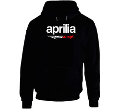 Aprilia Rsv4 Black Black Hooded Sweatshirt Hoodie Aprilia Rsv4 Black Black Hooded Sweatshirt Hoodie