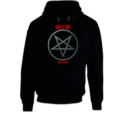 Motley Crue Shout At The Devil Faded & Distorted Black Hooded Sweatshirt Hoodie Motley Crue Shout At The Devil Faded & Distorted Black Hooded Sweatshirt Hoodie