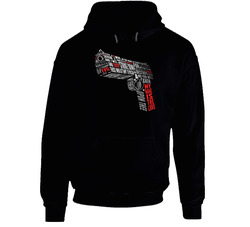 Pulp Fiction Gun Quote Samuel L Jackson Black Hooded Sweatshirt Hoodie Pulp Fiction Gun Quote Samuel L Jackson Black Hooded Sweatshirt Hoodie