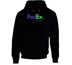 Fedex Ground Shipping Company Logo Black Hooded Sweatshirt Hoodie Fedex Ground Shipping Company Logo Black Hooded Sweatshirt Hoodie