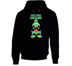 Marvin The Martian 7 Shoe Colourway Black Hooded Sweatshirt Hoodie Marvin The Martian 7 Shoe Colourway Black Hooded Sweatshirt Hoodie