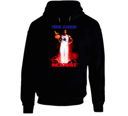 Retro 1980s Vinnie Johnson The Microwave Black Hooded Sweatshirt Hoodie Retro 1980s Vinnie Johnson The Microwave Black Hooded Sweatshirt Hoodie
