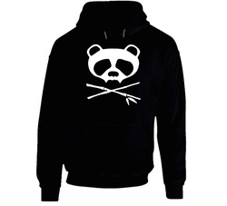 Panda Skull Black Hooded Sweatshirt Hoodie Panda Skull Black Hooded Sweatshirt Hoodie