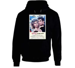 Grease Cool 70's Comedy Vintage Classic Movie Fan Black Hooded Sweatshirt Hoodie Grease Cool 70's Comedy Vintage Classic Movie Fan Black Hooded Sweatshirt Hoodie