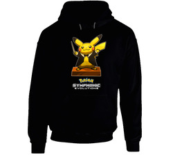 Pokemon Tee Symphonic Evolutions Pokémon Black Hooded Sweatshirt Hoodie Pokemon Tee Symphonic Evolutions Pokémon Black Hooded Sweatshirt Hoodie