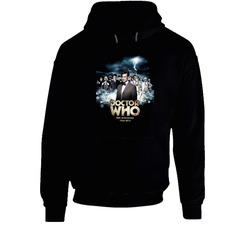 Doctor Who 50th Anniversary Tv Black Hooded Sweatshirt Hoodie Doctor Who 50th Anniversary Tv Black Hooded Sweatshirt Hoodie
