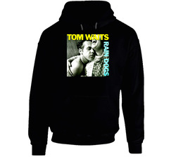 Rain Dogs 80s Album Tom Waits Black Hooded Sweatshirt Hoodie Rain Dogs 80s Album Tom Waits Black Hooded Sweatshirt Hoodie