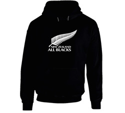 New Zealand Black Black Hooded Sweatshirt Hoodie New Zealand Black Black Hooded Sweatshirt Hoodie