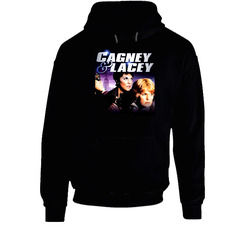 Cagney And Lacey Retro Tv Show Black Hooded Sweatshirt Hoodie Cagney And Lacey Retro Tv Show Black Hooded Sweatshirt Hoodie