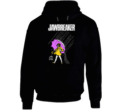 Jawbreaker Morton Salt Girl When It Pains It Roars Black Hooded Sweatshirt Hoodie Jawbreaker Morton Salt Girl When It Pains It Roars Black Hooded Sweatshirt Hoodie