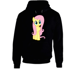 My Little Pony: Friendship Is Magic Fluttershy Black Hooded Sweatshirt Hoodie My Little Pony: Friendship Is Magic Fluttershy Black Hooded Sweatshirt Hoodie