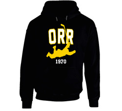 Bobby Orr 1970 Hockey Black Hooded Sweatshirt Hoodie Bobby Orr 1970 Hockey Black Hooded Sweatshirt Hoodie