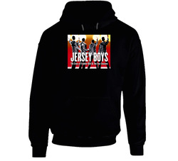 Jersey Boys Musical Black Hooded Sweatshirt Hoodie Jersey Boys Musical Black Hooded Sweatshirt Hoodie