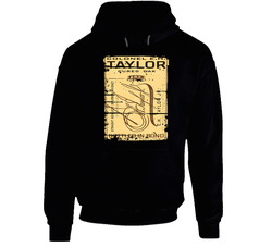 Colonel E H Taylor Bourbon Alcohol Drinking Gift Distressed Look Black Hooded Sweatshirt Hoodie Colonel E H Taylor Bourbon Alcohol Drinking Gift Distressed Look Black Hooded Sweatshirt Hoodie