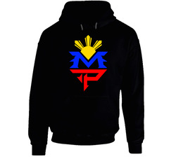 Manny Pacquiao Sun Pac Man Boxing Black Hooded Sweatshirt Hoodie