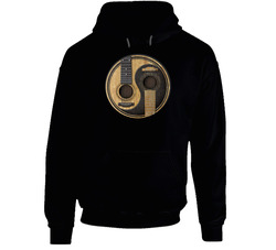 Yin Yang Guitars Black Hooded Sweatshirt Hoodie