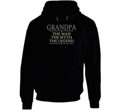 22534598 Grandpa The Man The Myth The Legend Black Hooded Sweatshirt Hoodie 22534598 Grandpa The Man The Myth The Legend Black Hooded Sweatshirt Hoodie