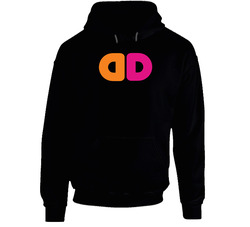 Dunkin' Donuts Food Black Hooded Sweatshirt Hoodie