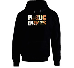 Public Enemies Logo Black Hooded Sweatshirt Hoodie